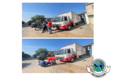 Aprendizaje De Simulacro - Furgón con Motociclista