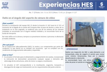 Experiencia Daño Cámara